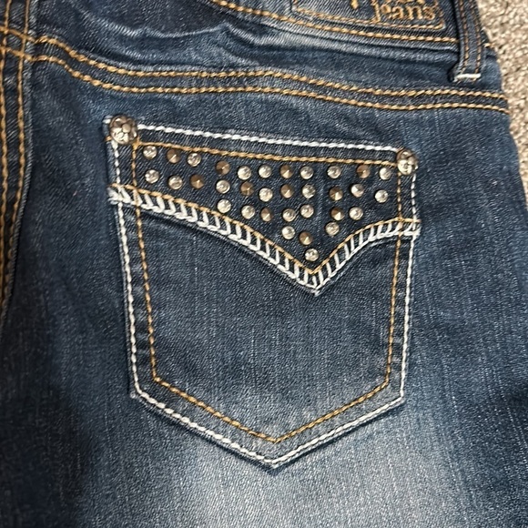 Request Bling Jean Shorts 7/28 Dark Wash - Picture 3 of 5